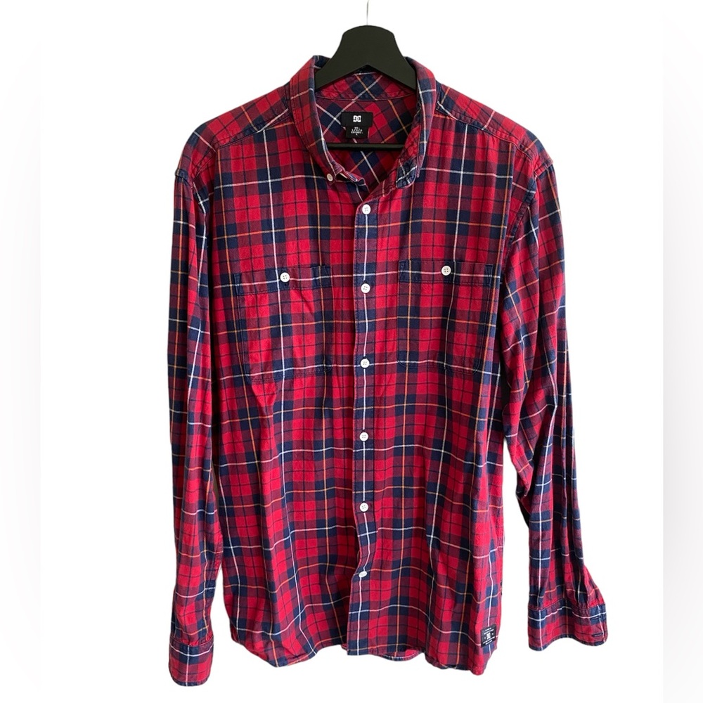 DC Flannel Plaid Shirt Size L